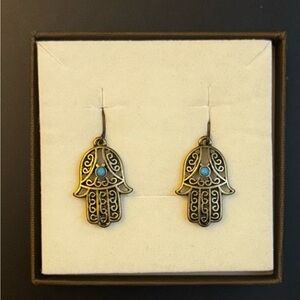 Hamsa Hand Dangle Earrings (FREE SHIPPING)